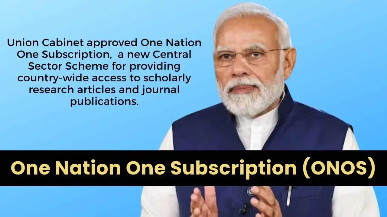 One Nation One Subscription (ONOS)