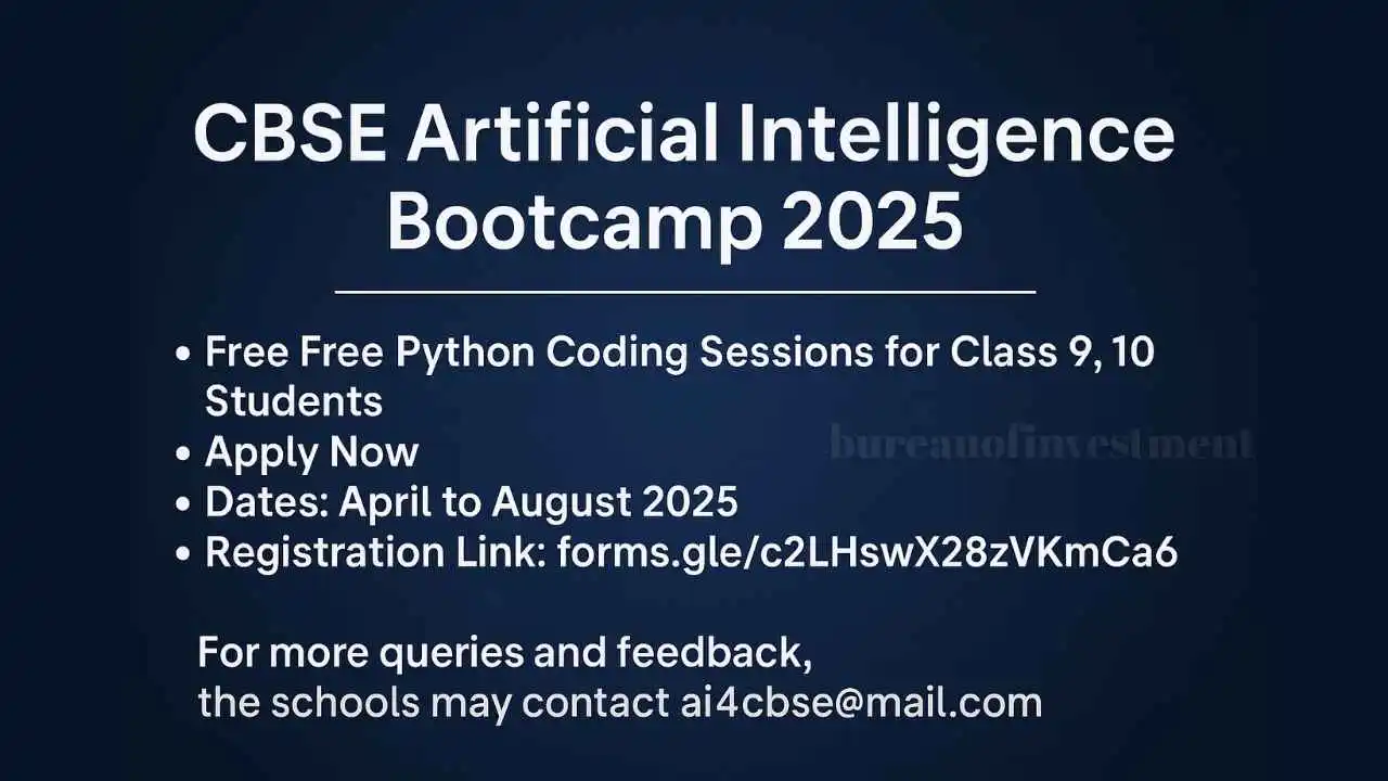 CBSE Free Online AI Bootcamps