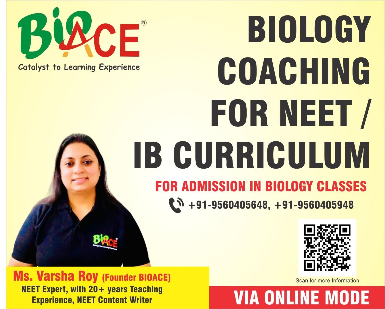 Ad : Biology Coaching For NEET IB Curriculum