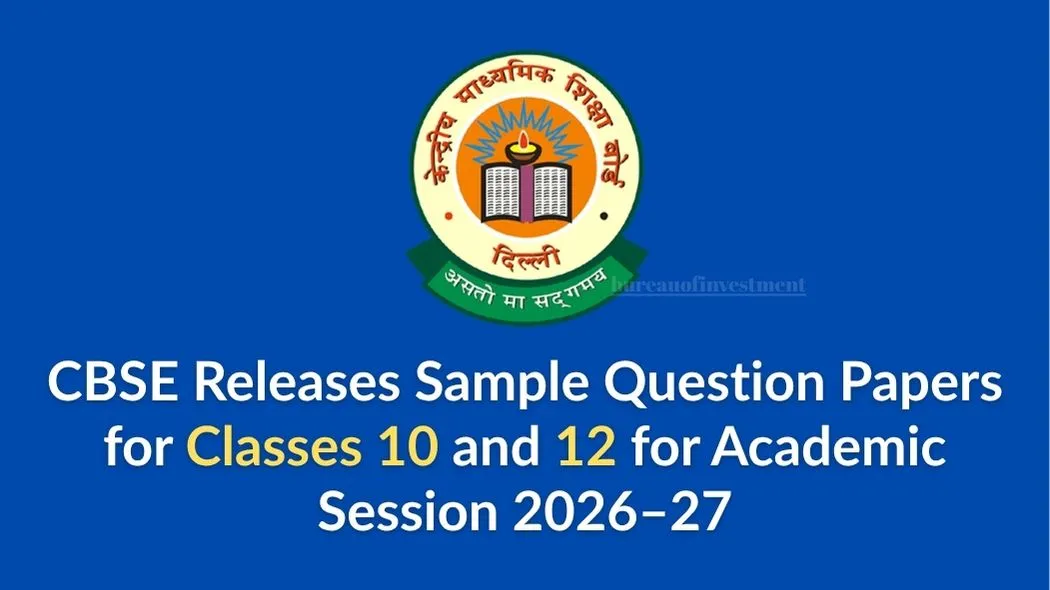 CBSE Releases Sample Question Papers for Classes 10 and 12 for Academic Session 2026–27