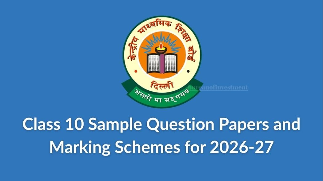 Class 10 Sample Question Papers and Marking Schemes for 2026-27